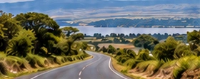 Illustrative scenic road through the Rift Valley